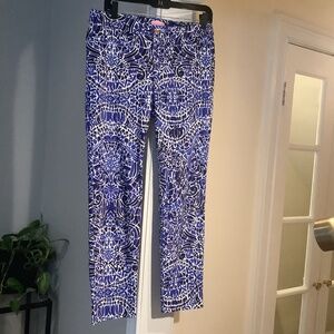 Lilly Pulitzer Kelly Skinny Ankle pant, Taverna Tile, Size 6
